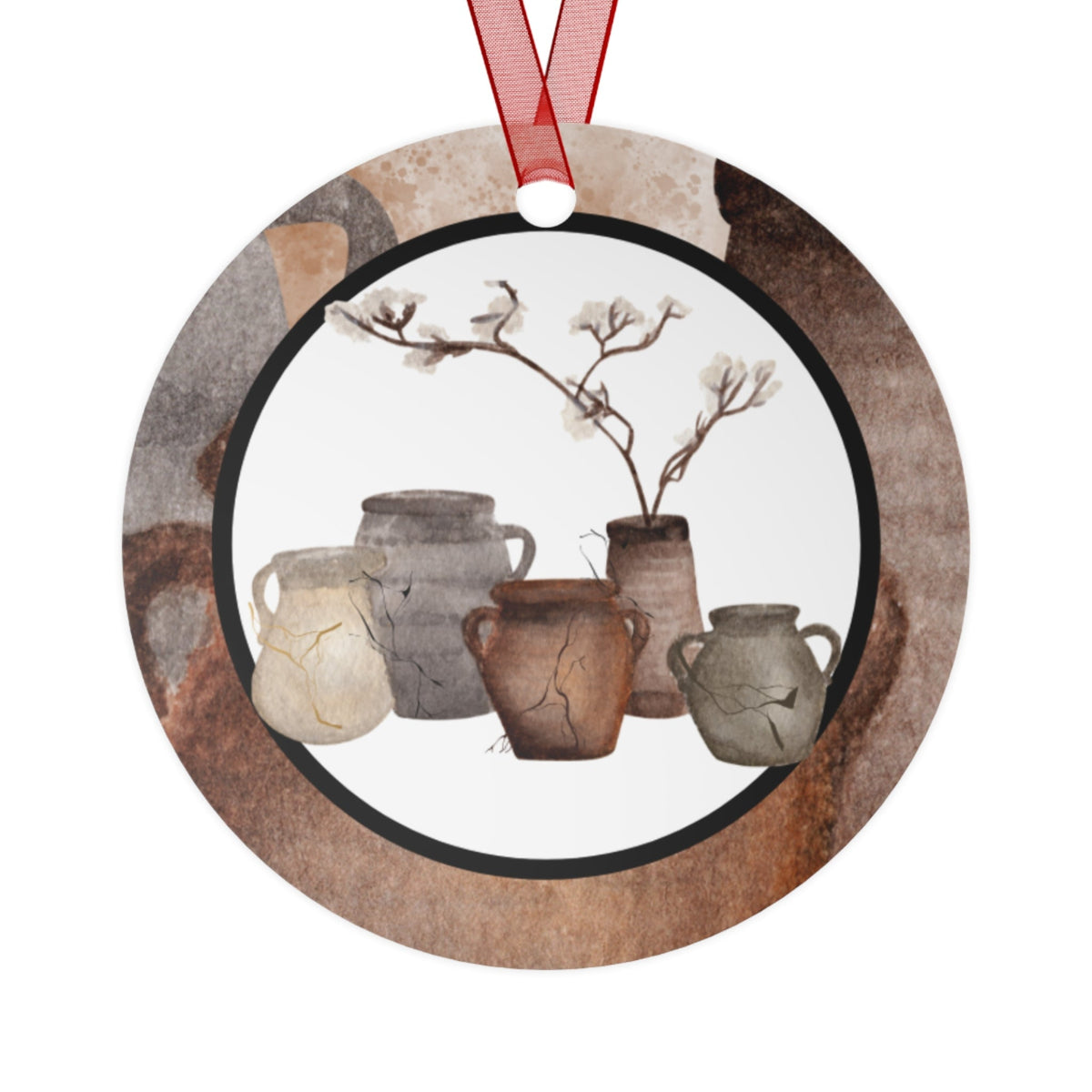 DAY 7 | Abidible Jars of Clay Metal Christmas Ornament (Collect All 6) Home Decor Printify Round One Size 