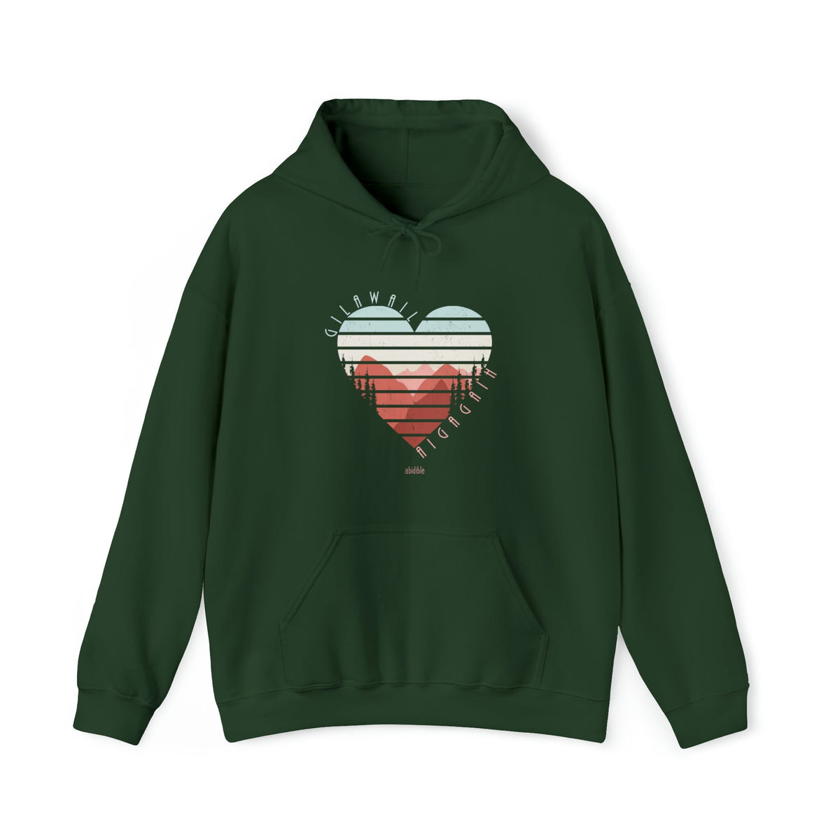 &quot;God is Love&quot; Unisex Heavy Blend™ Hooded Sweatshirt Hoodie Printify Forest Green S 