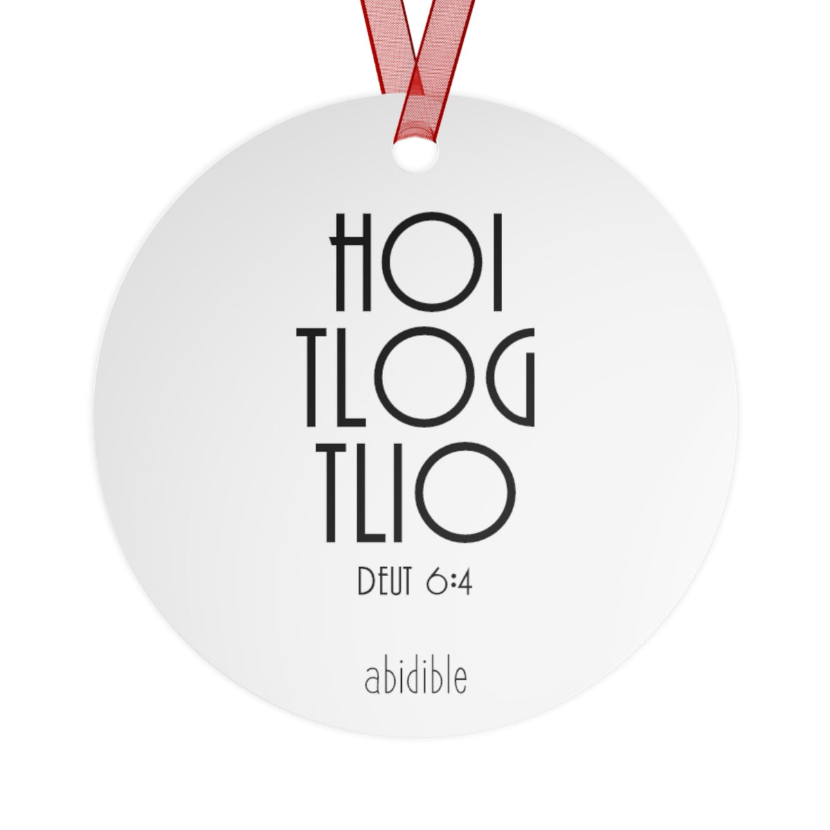 DAY 7 | Abidible God is One Metal Christmas Ornament (Collect All 6) Home Decor Printify 