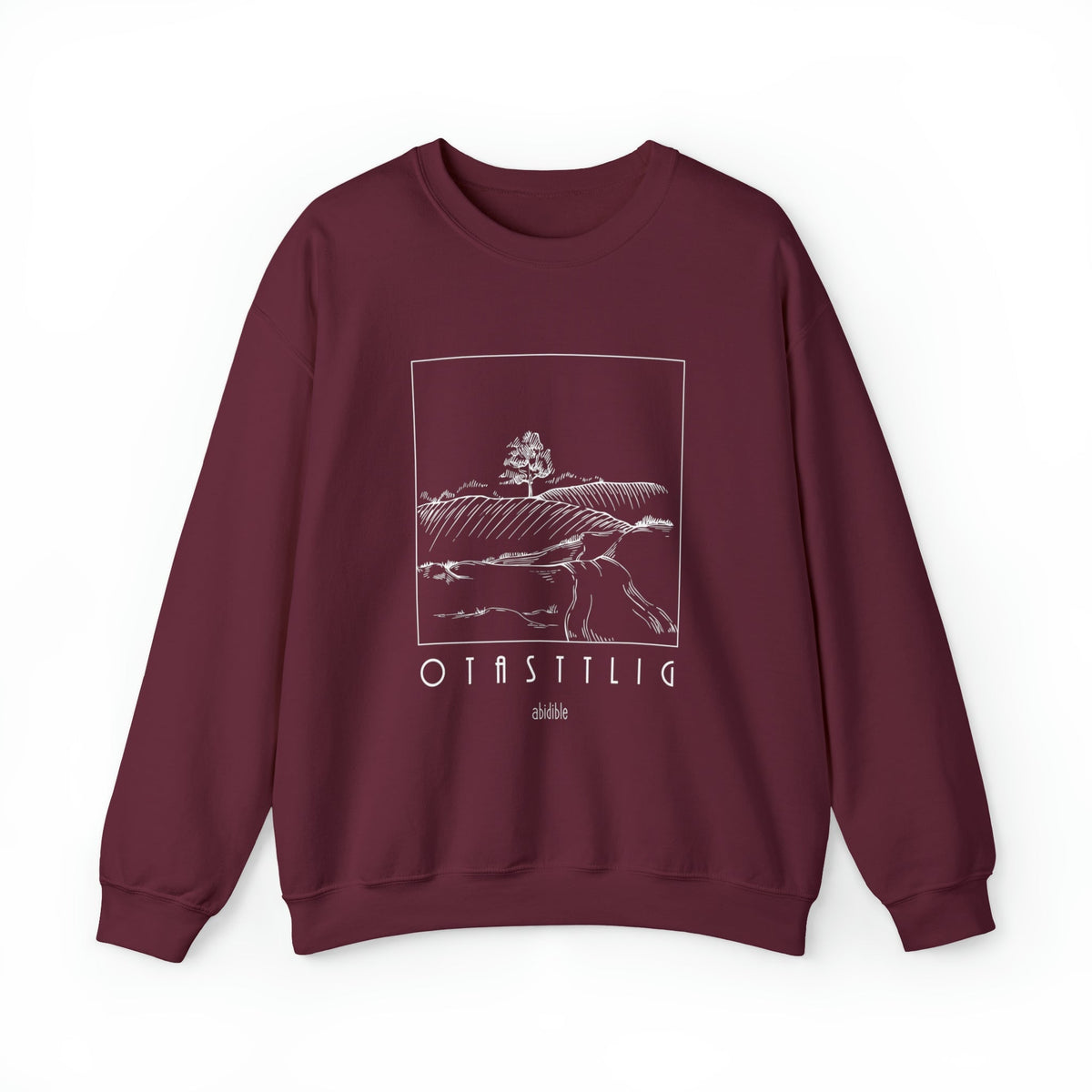 &quot;God is Good&quot; Unisex Heavy Blend™ Crewneck Sweatshirt Sweatshirt Printify S Maroon 