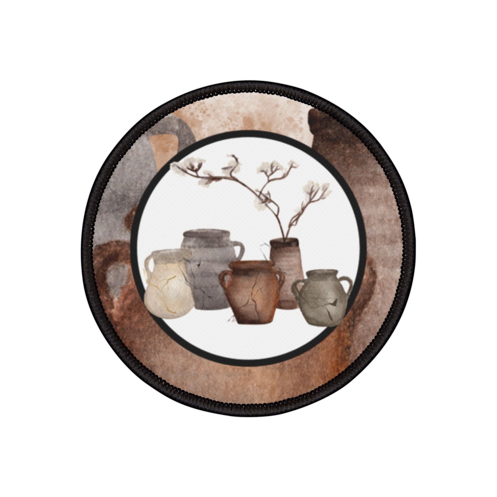 12 DAYS | Abidible Jars of Clay Iron-On Patch — (Collect All 6) Accessories Printify 3" × 3" (Circle) 