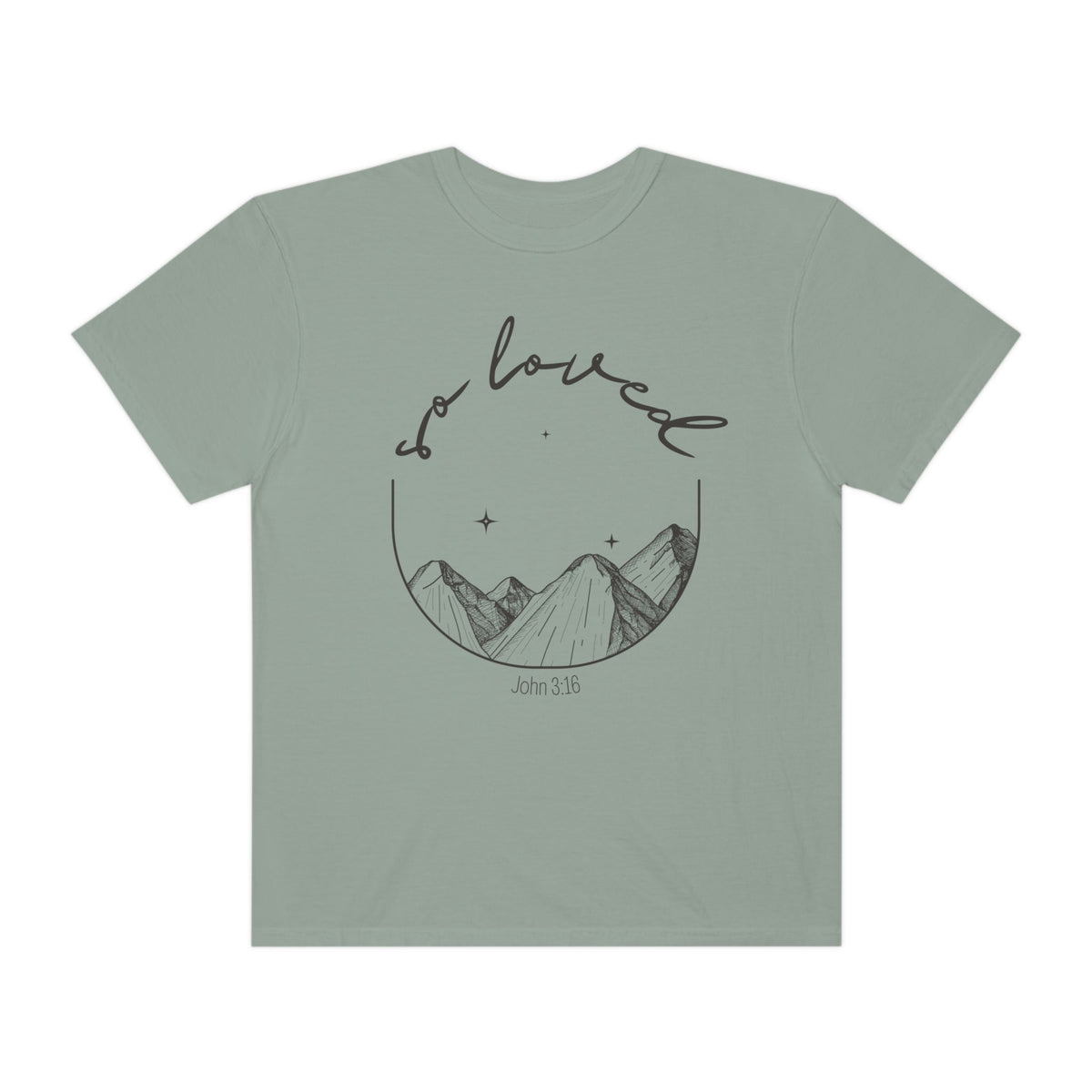 TRIAL RUN | &quot;So Loved&quot; Unisex Comfort Colors T-Shirt T-Shirt Printify Bay S 