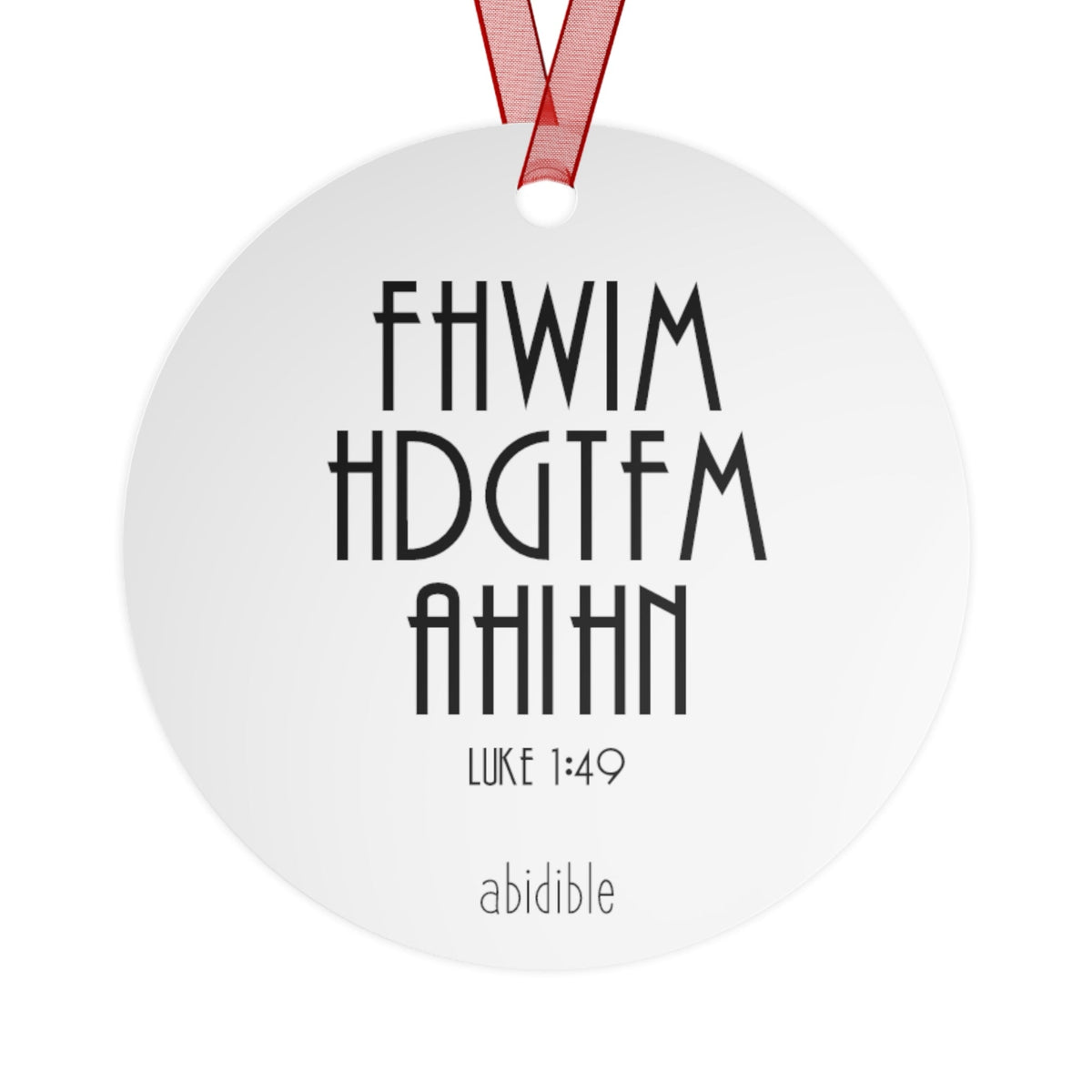 DAY 7 | Abidible Mary&#39;s Song Metal Christmas Ornament (Collect All 6) Home Decor Printify 