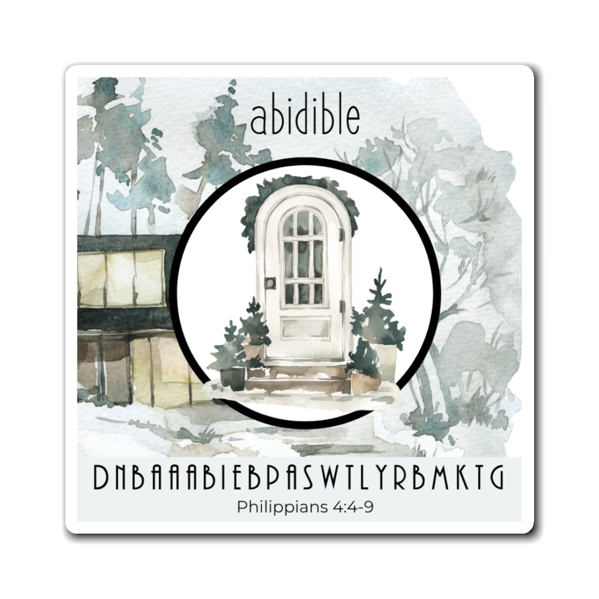 Abidible Do Not Be Anxious Magnet (Collect All 6) Paper products Printify 