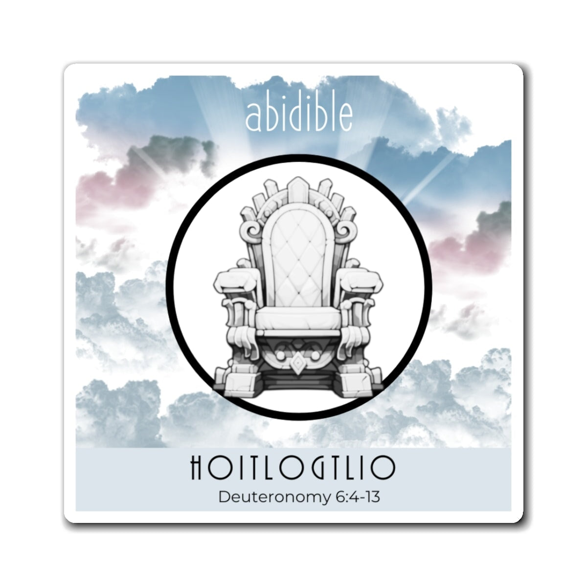 Abidible God is One Magnet (Collect All 6) Paper products Printify 