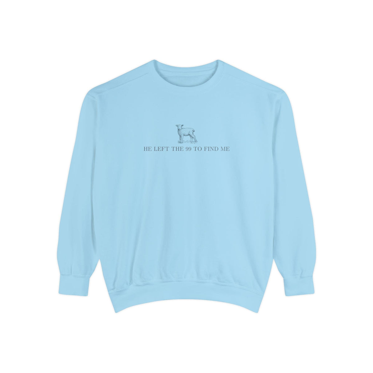 &quot;Left the 99&quot; Unisex Comfort Colors™ Crewneck Sweatshirt Printify Chambray S 