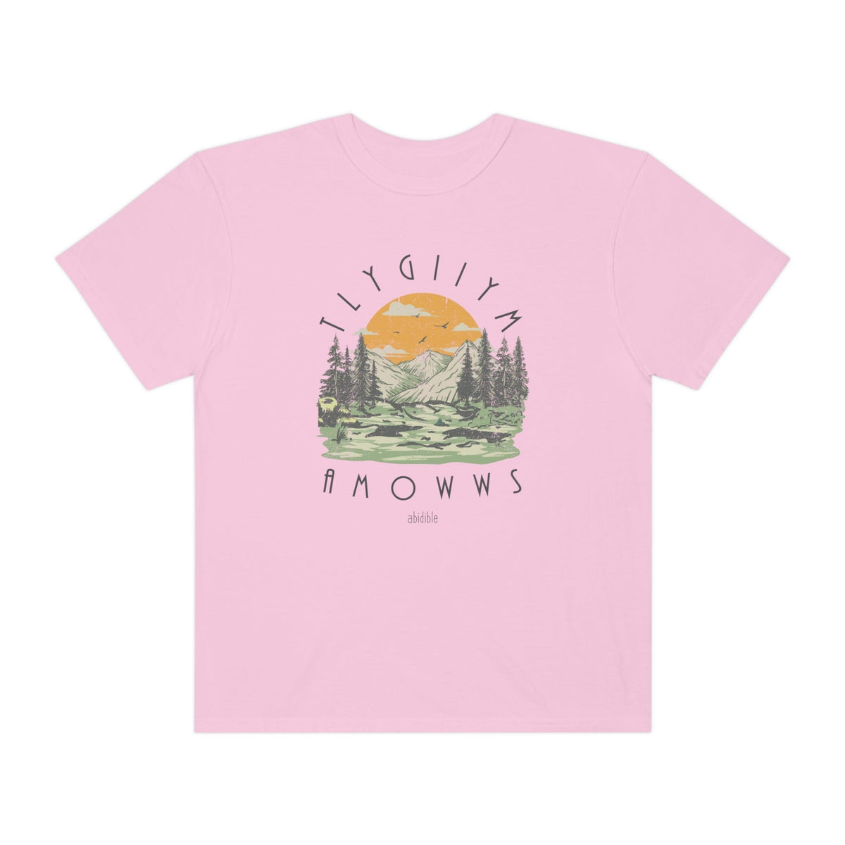 God is Mighty&quot; Unisex Comfort Colors T-Shirt T-Shirt Printify Blossom S 