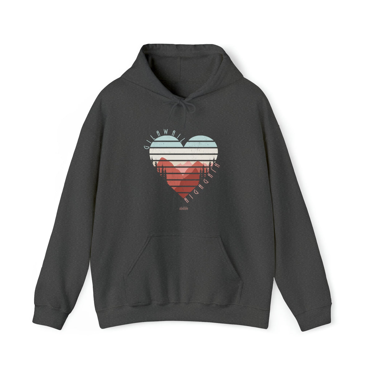 &quot;God is Love&quot; Unisex Heavy Blend™ Hooded Sweatshirt Hoodie Printify Dark Heather S 