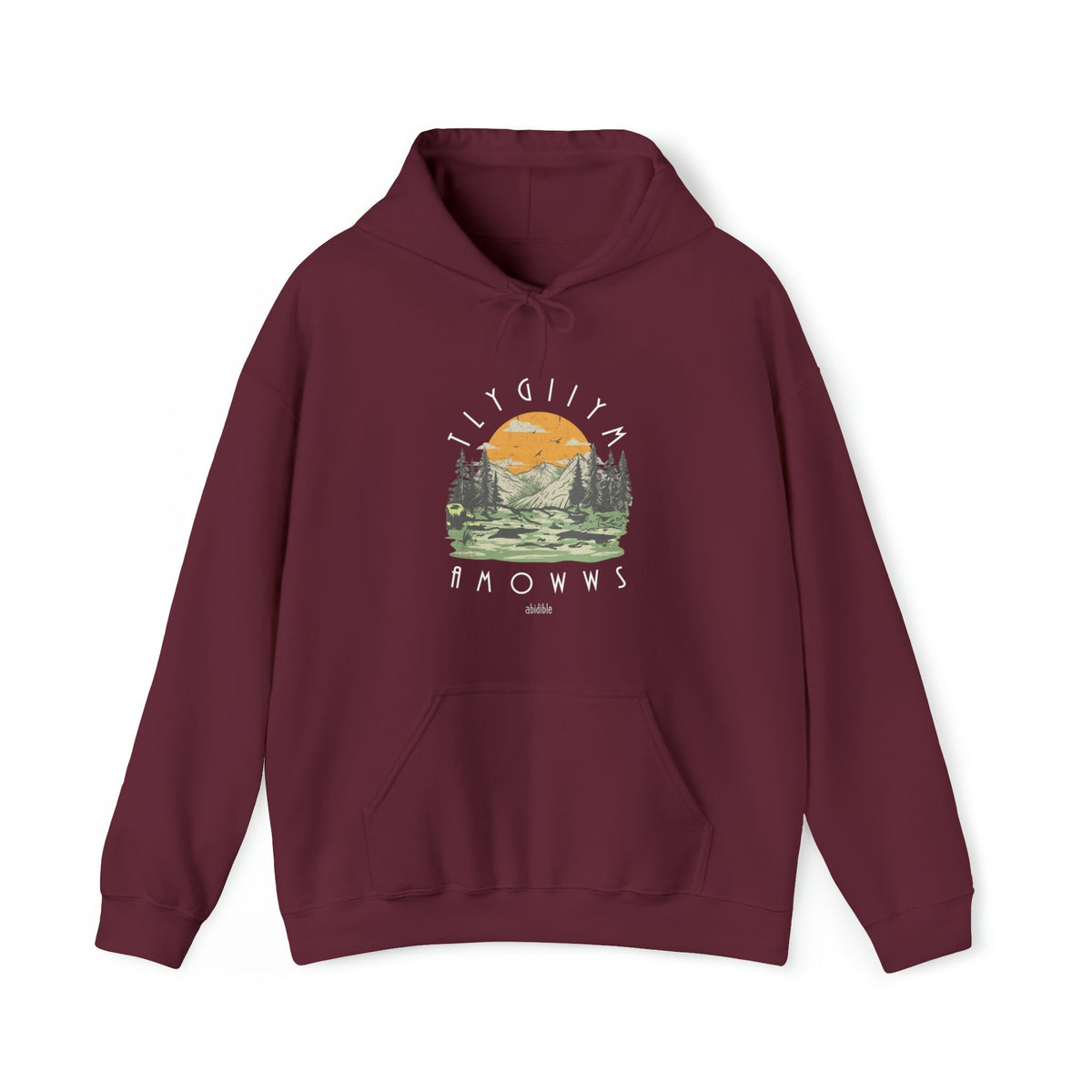&quot;God is Mighty&quot; Unisex Heavy Blend™ Hooded Sweatshirt Hoodie Printify Maroon S 