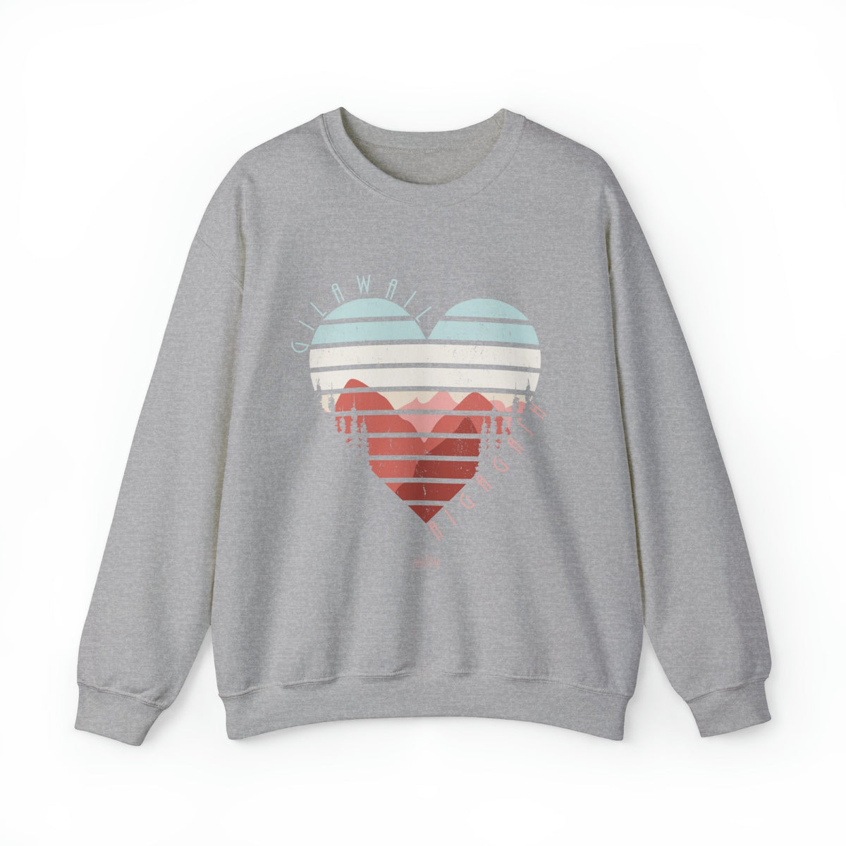 &quot;God is Love&quot; Unisex Heavy Blend™ Crewneck Sweatshirt Sweatshirt Printify S Sport Grey 