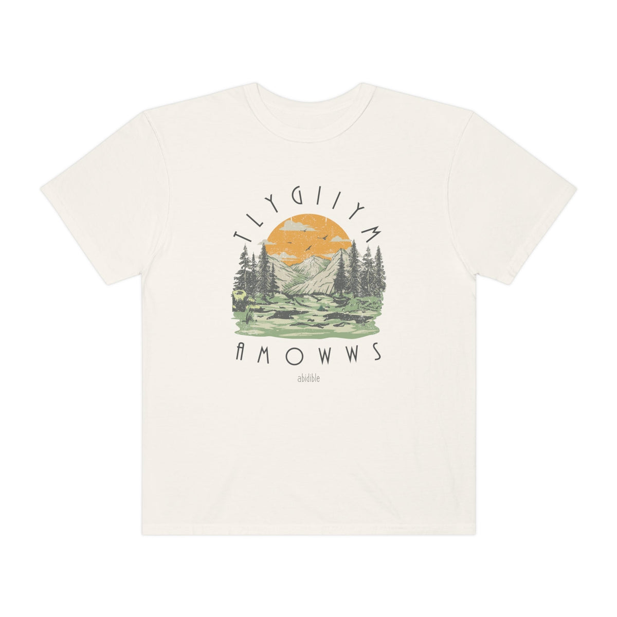 God is Mighty&quot; Unisex Comfort Colors T-Shirt T-Shirt Printify Ivory S 