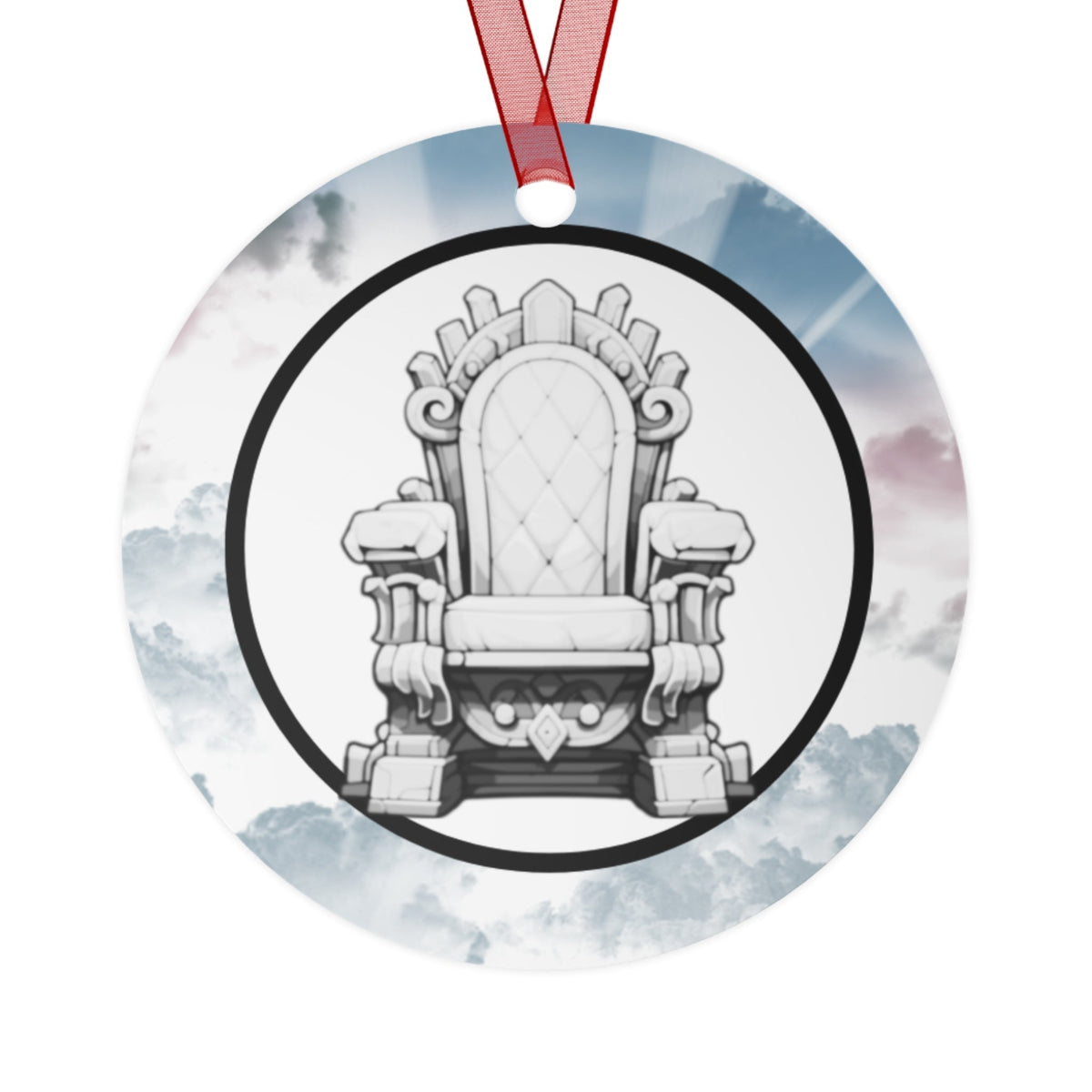 DAY 7 | Abidible God is One Metal Christmas Ornament (Collect All 6) Home Decor Printify Round One Size 