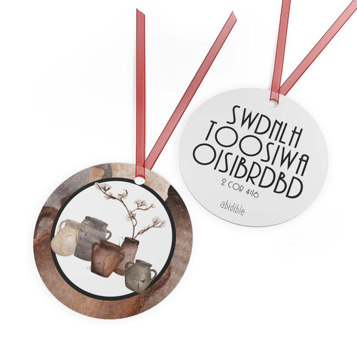 DAY 7 | Abidible Jars of Clay Metal Christmas Ornament (Collect All 6) Home Decor Printify 