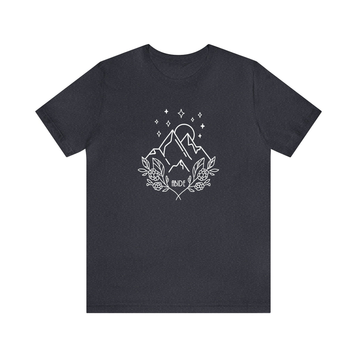 &quot;Abide&quot; Bella + Canvas Unisex Jersey Short Sleeve Tee T-Shirt Printify Heather Navy S 