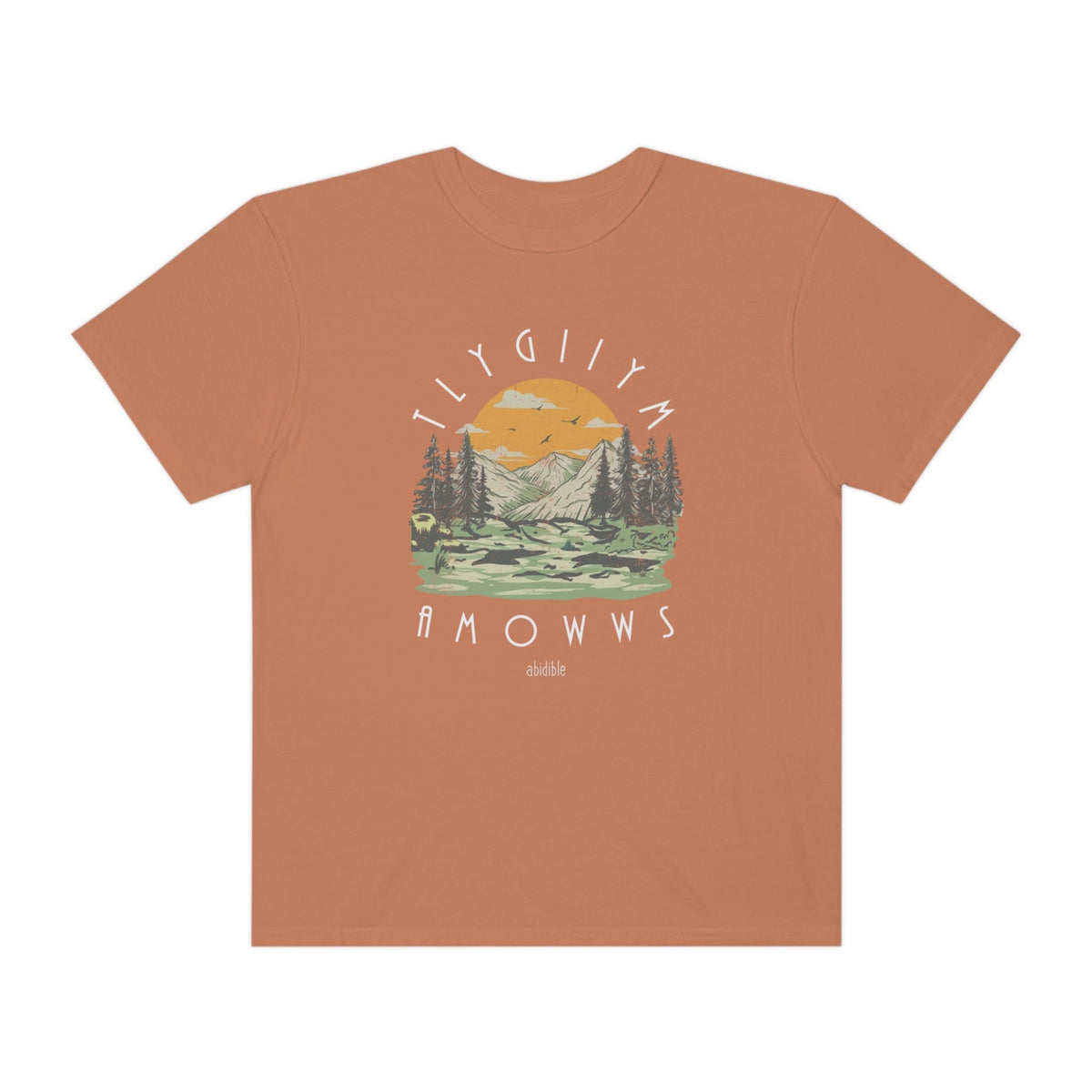 God is Mighty&quot; Unisex Comfort Colors T-Shirt T-Shirt Printify Yam S 