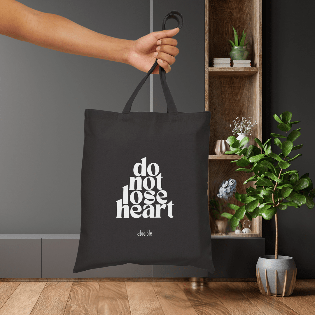 &quot;Jars of Clay - Do Not Lose Heart&quot; Cotton Canvas Tote Bag Bags Printify 