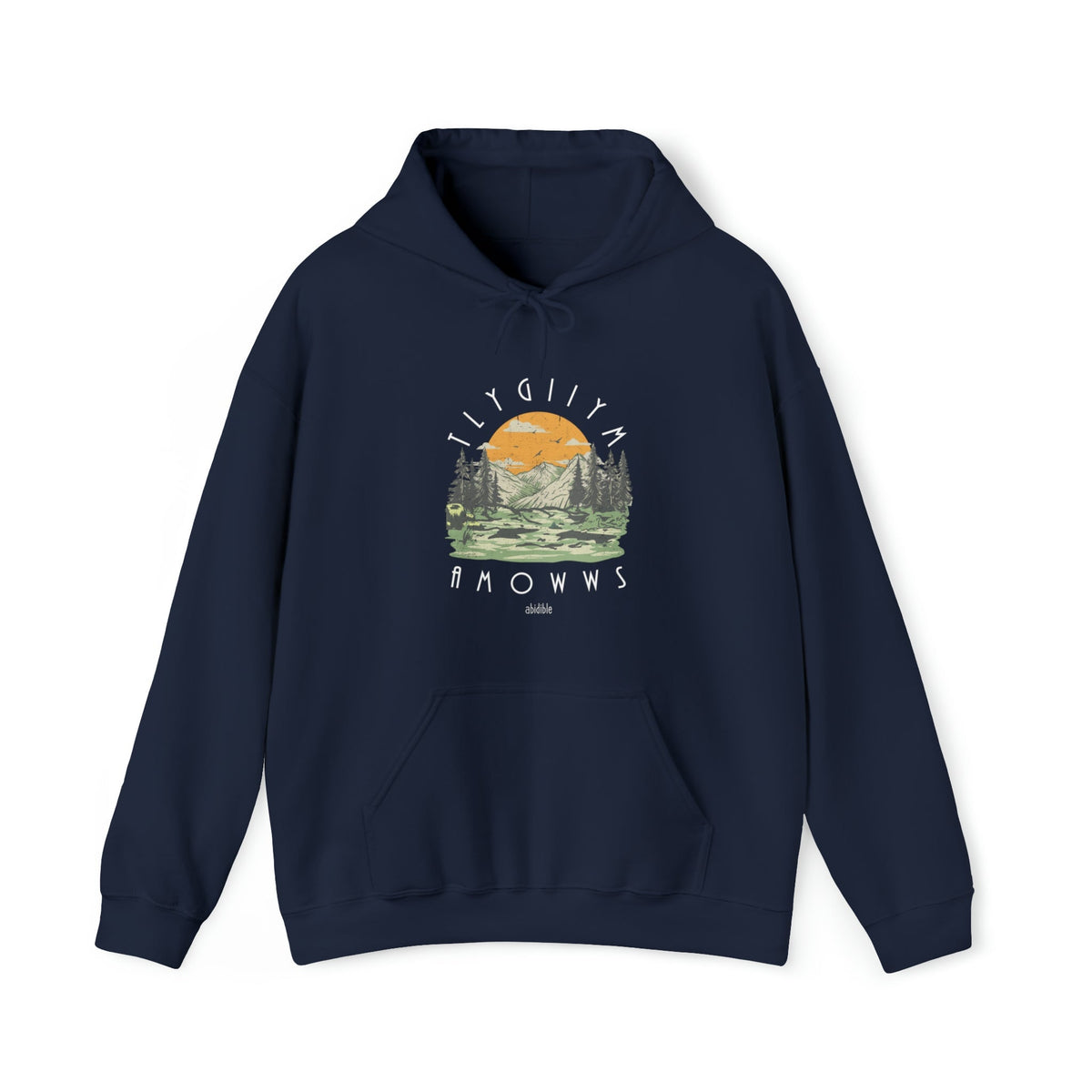 &quot;God is Mighty&quot; Unisex Heavy Blend™ Hooded Sweatshirt Hoodie Printify Navy S 