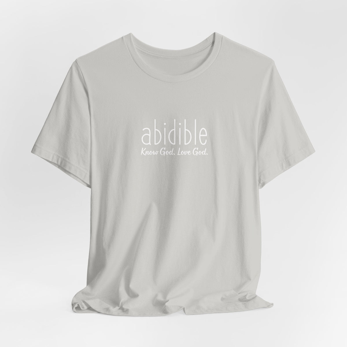 DAY 3 | Abidible &quot;Know God, Love God&quot; Unisex Bella + Canvas™ T-Shirt T-Shirt Printify 