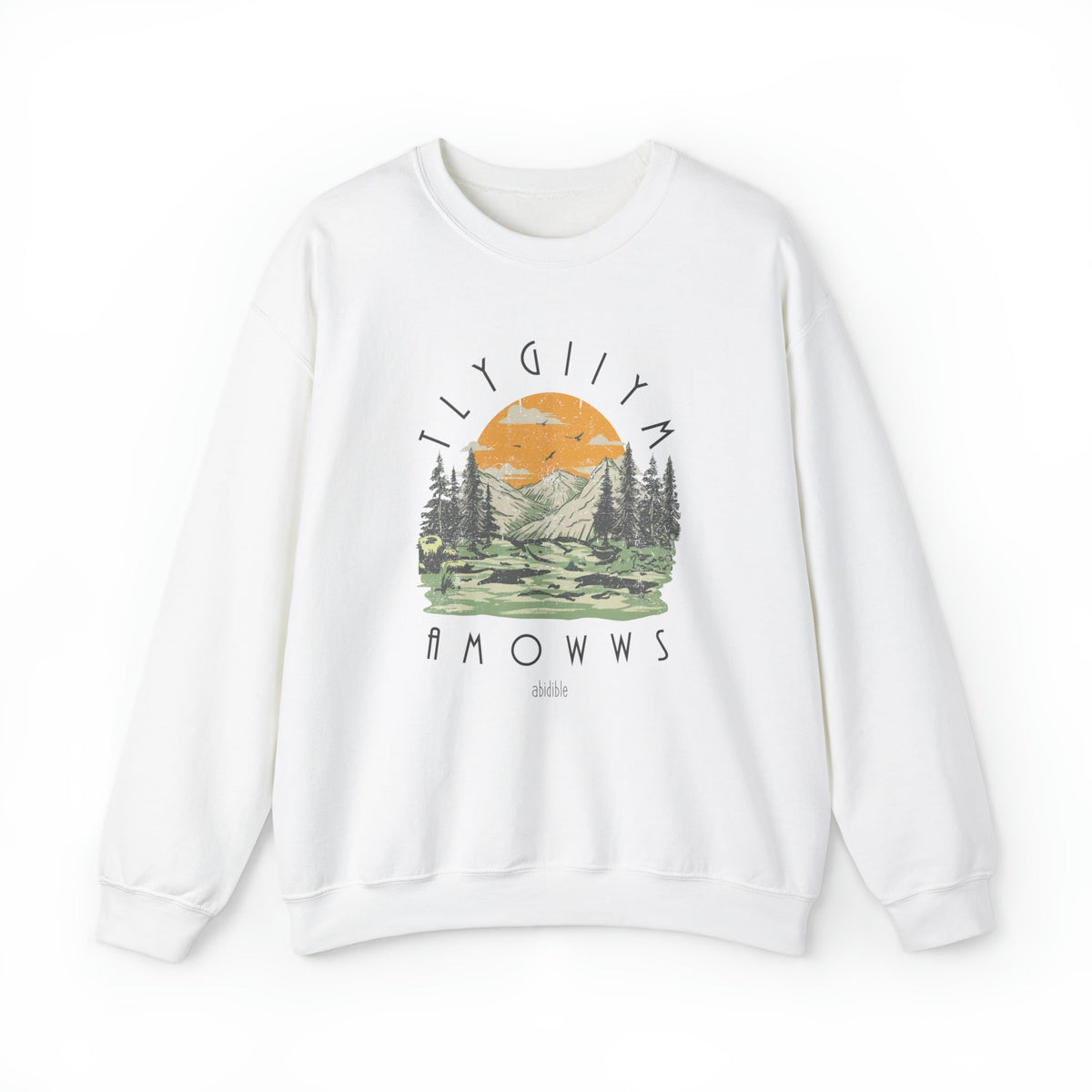 &quot;God is Mighty&quot; Unisex Heavy Blend™ Crewneck Sweatshirt Sweatshirt Printify S White 