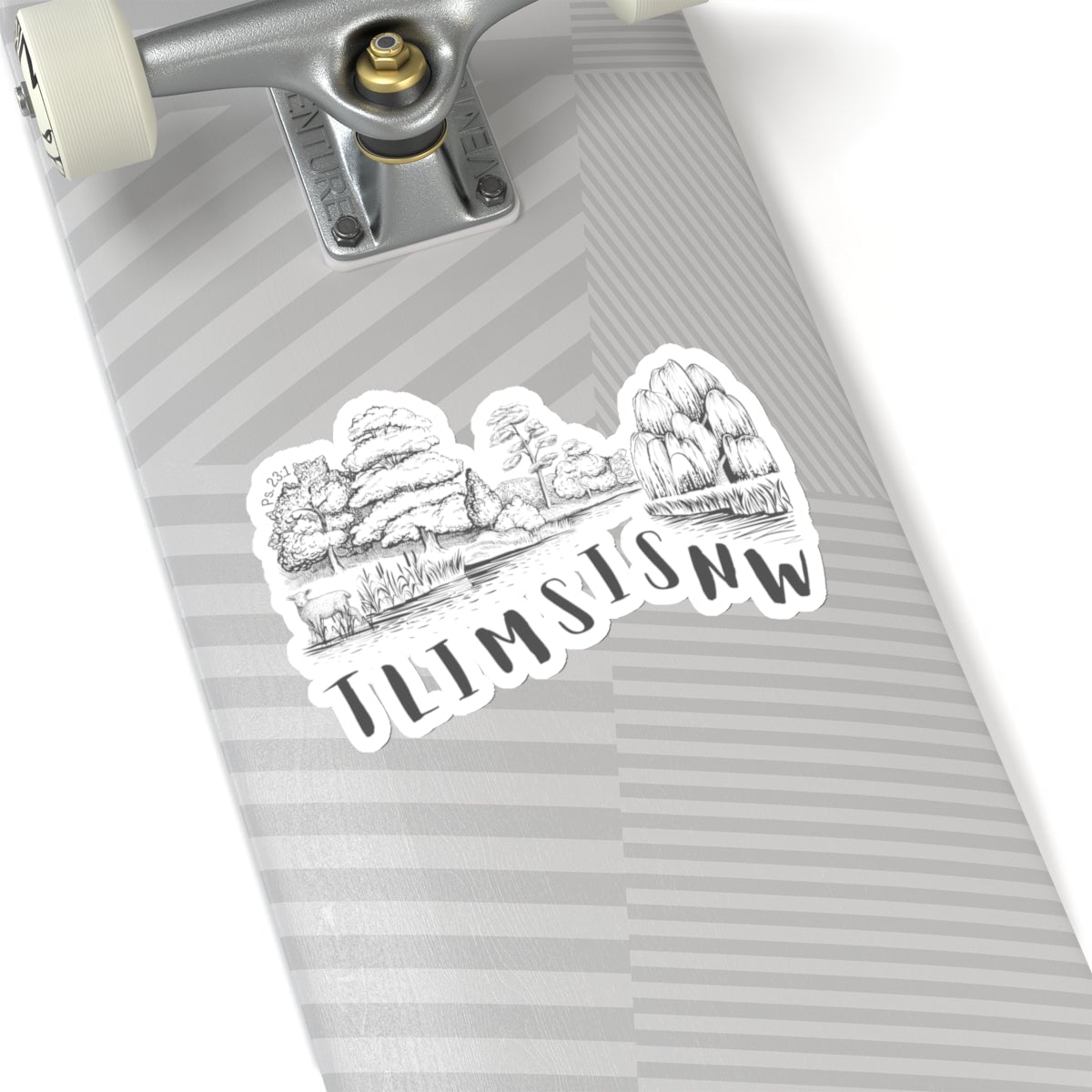 Psalm 23 Kiss-Cut Stickers Paper products Printify 6&quot; × 6&quot; White 