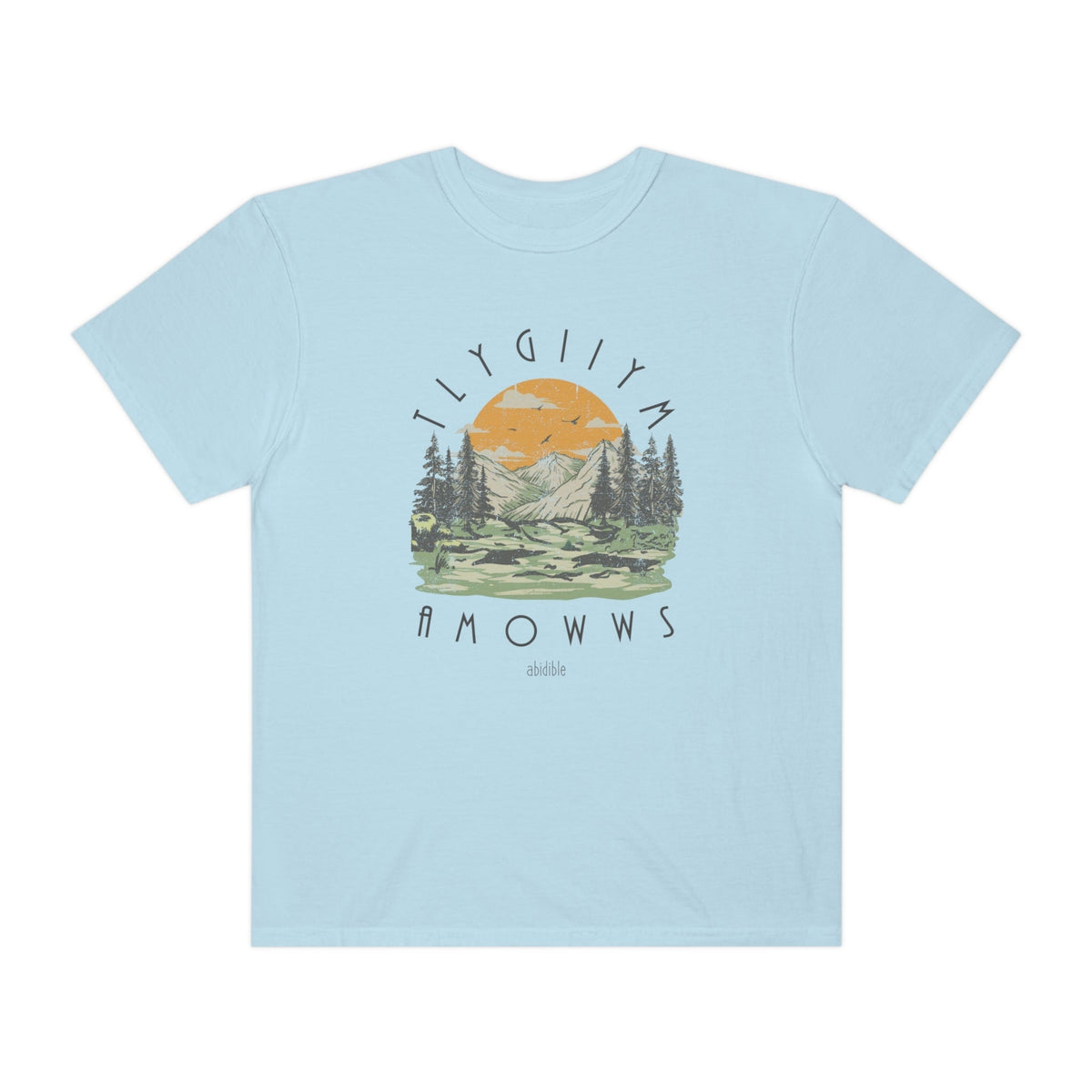 God is Mighty&quot; Unisex Comfort Colors T-Shirt T-Shirt Printify Chambray S 