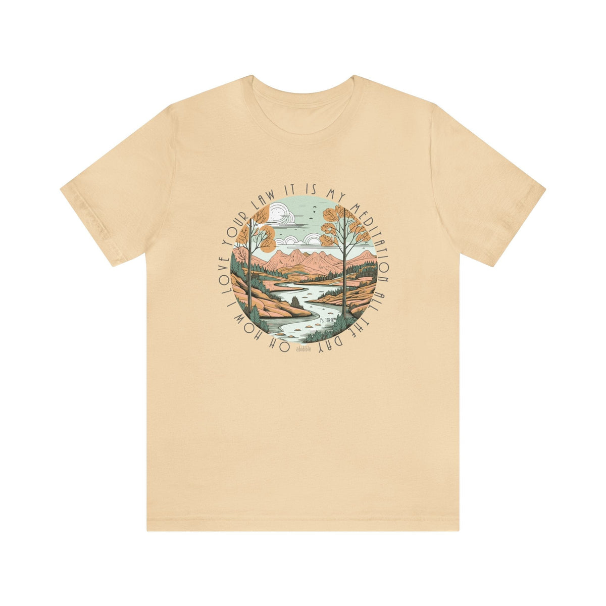 &quot;I Love Your Law&quot; Bella + Canvas Unisex Short Sleeve Tee T-Shirt Printify Soft Cream S 