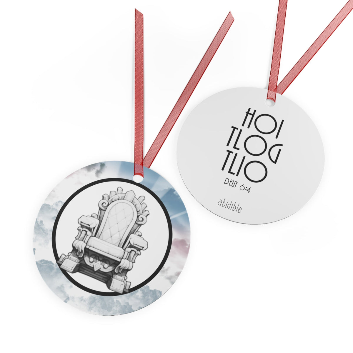 DAY 7 | Abidible God is One Metal Christmas Ornament (Collect All 6) Home Decor Printify 