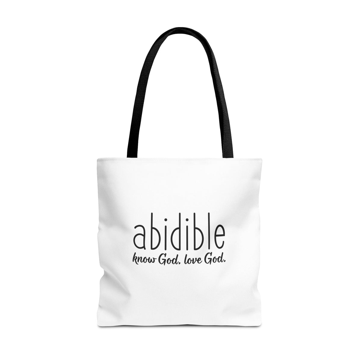 Abidible Bible Tote Bags Printify 