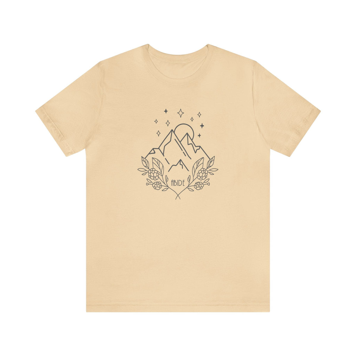 &quot;Abide&quot; Bella + Canvas Unisex Jersey Short Sleeve Tee T-Shirt Printify Soft Cream S 