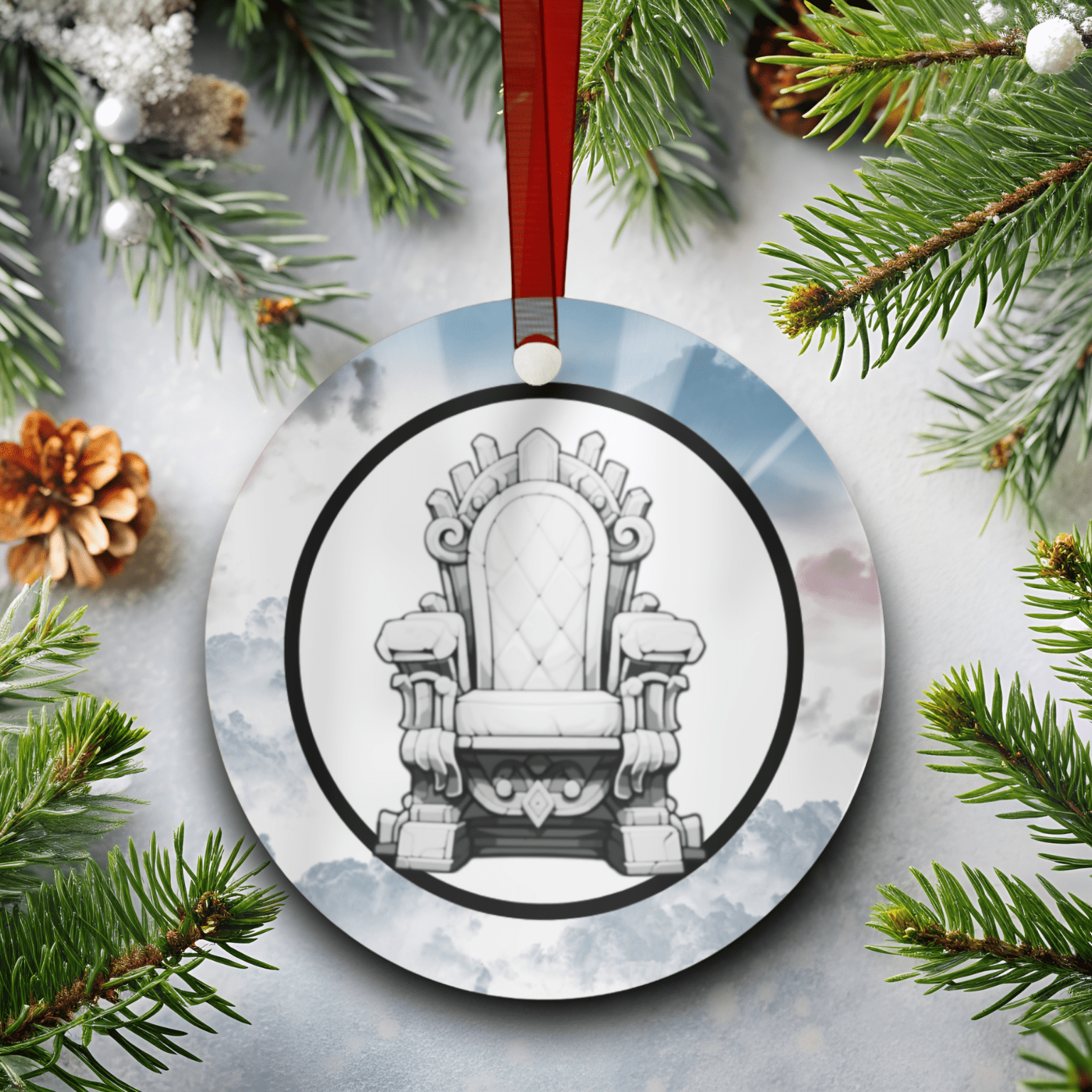 DAY 7 | Abidible God is One Metal Christmas Ornament (Collect All 6) Home Decor Printify 