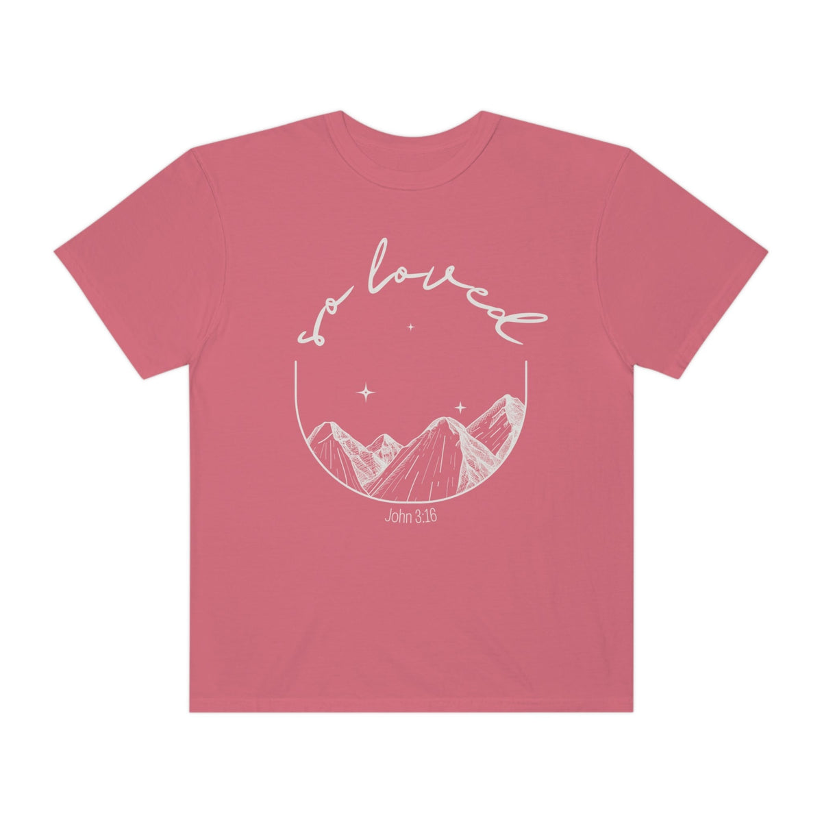 TRIAL RUN | &quot;So Loved&quot; Unisex Comfort Colors T-Shirt T-Shirt Printify Watermelon S 