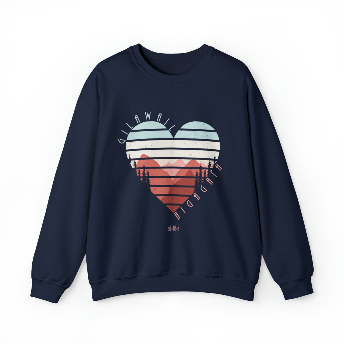 &quot;God is Love&quot; Unisex Heavy Blend™ Crewneck Sweatshirt Sweatshirt Printify S Navy 