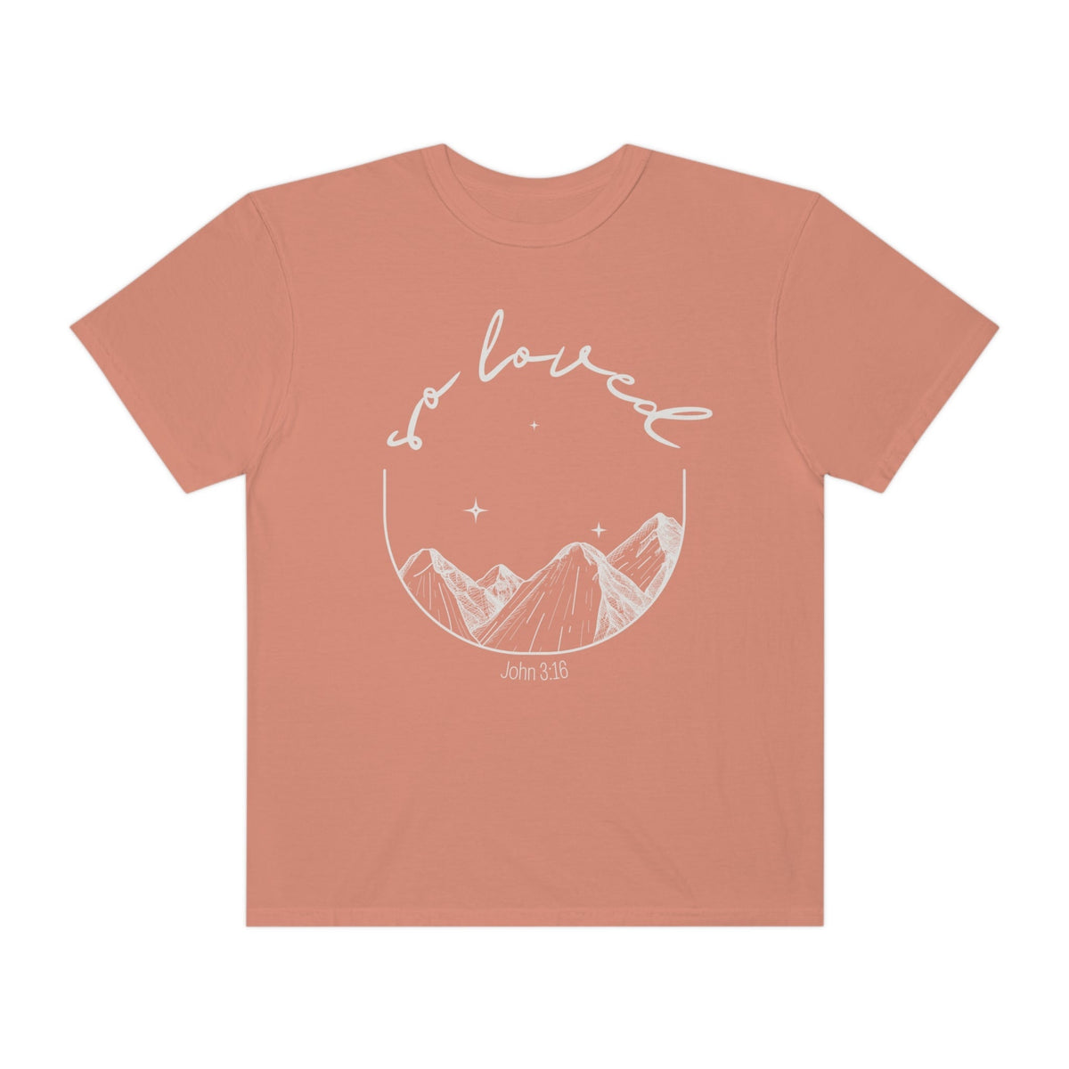 TRIAL RUN | &quot;So Loved&quot; Unisex Comfort Colors T-Shirt T-Shirt Printify Terracotta S 