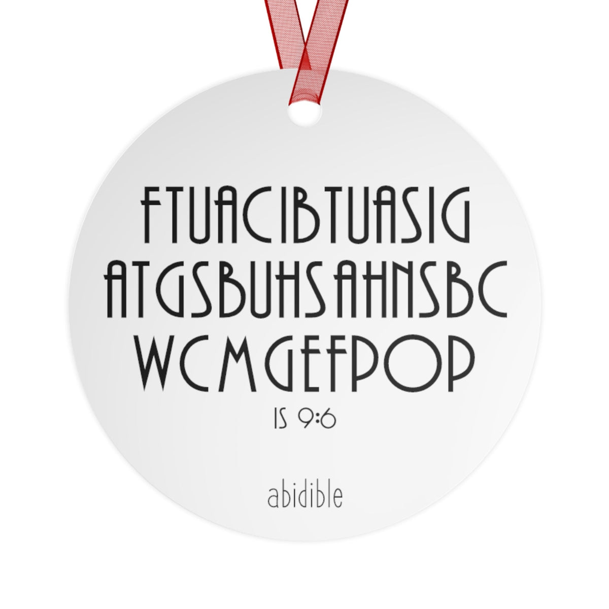 DAY 7 | Abidible A Child is Born Metal Christmas Ornament (Collect All 6) Home Decor Printify 