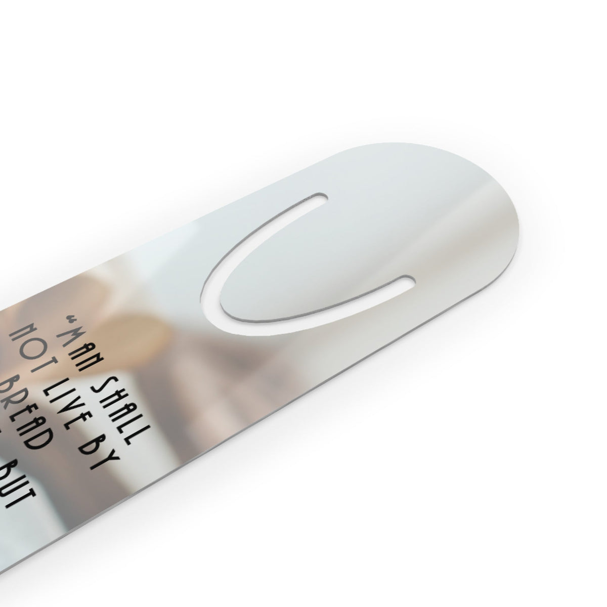 "Man Shall Not Live by Bread Alone" (Into the Wilderness Bookmark) Accessories Printify 