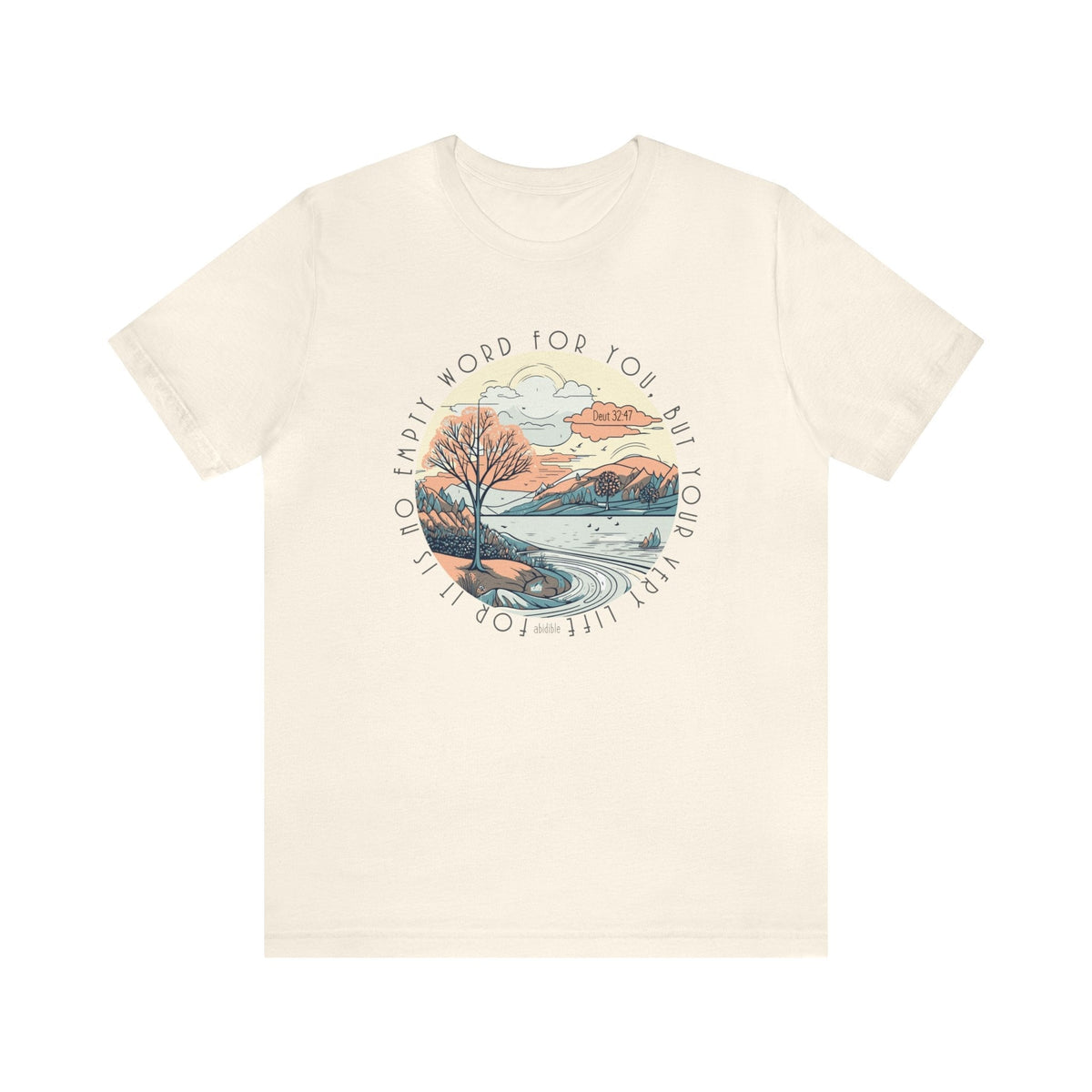 &quot;No Empty Word&quot; Bella + Canvas Unisex Short Sleeve Tee T-Shirt Printify Natural S 