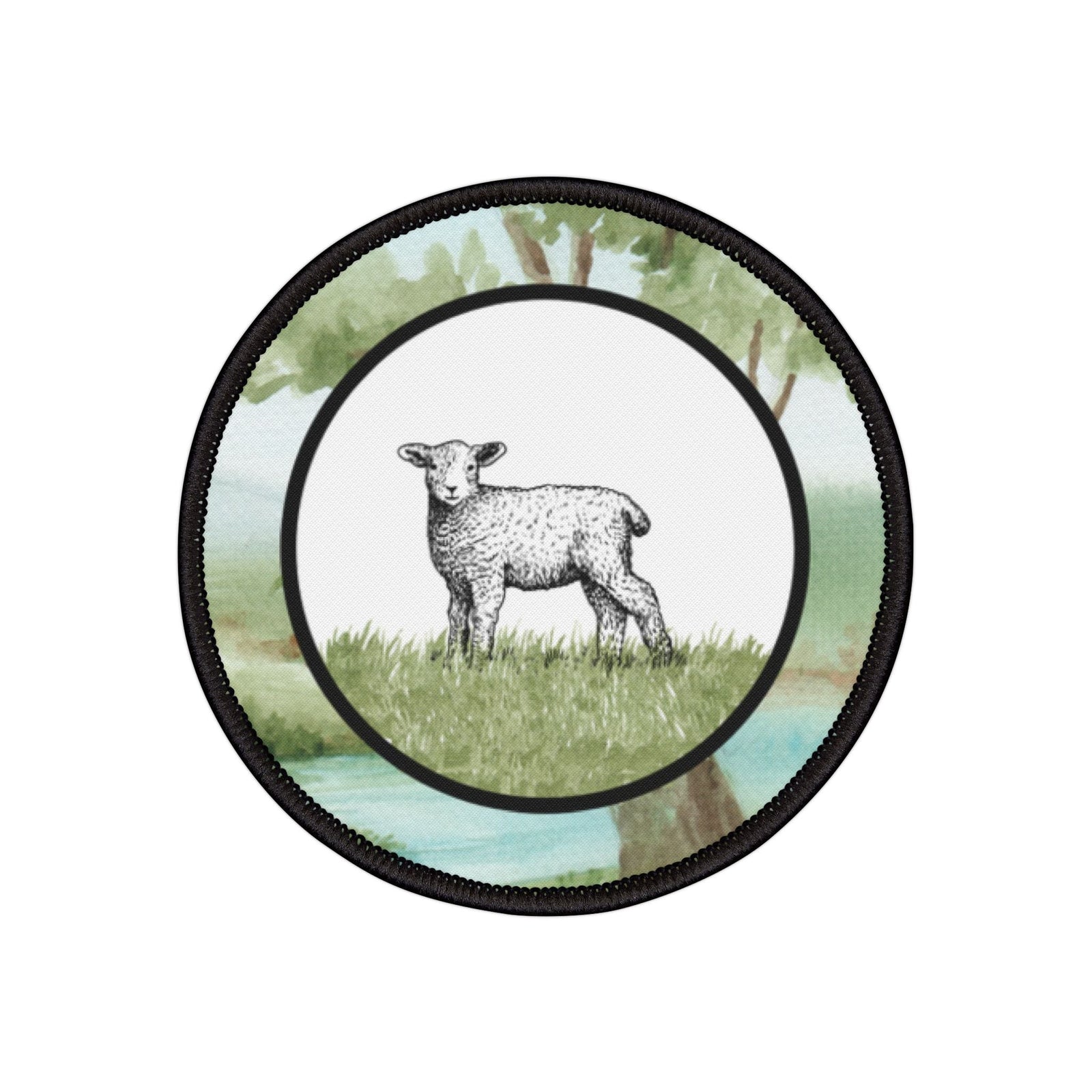 DAY 12 | Abidible Psalm 23 Iron-On Patch — (Collect All 6) Accessories Printify 3" × 3" (Circle) 