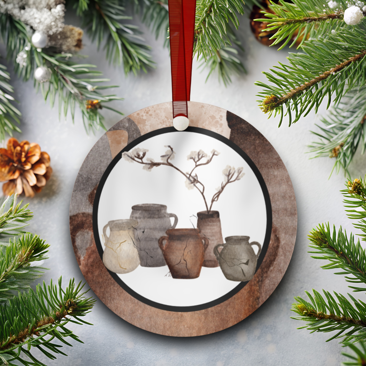 DAY 7 | Abidible Jars of Clay Metal Christmas Ornament (Collect All 6) Home Decor Printify 