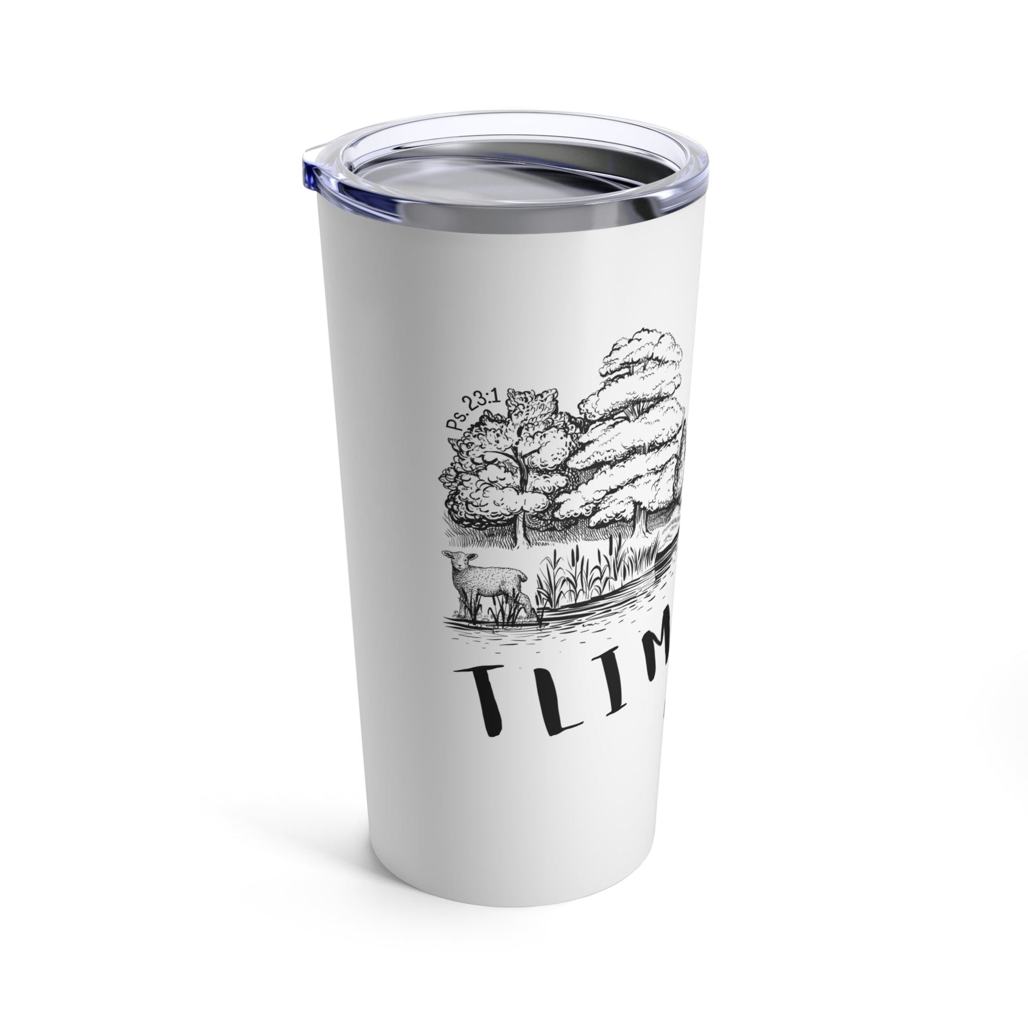 Psalm 23 Hot + Cold 20oz. Tumbler Mug Printify 20oz 