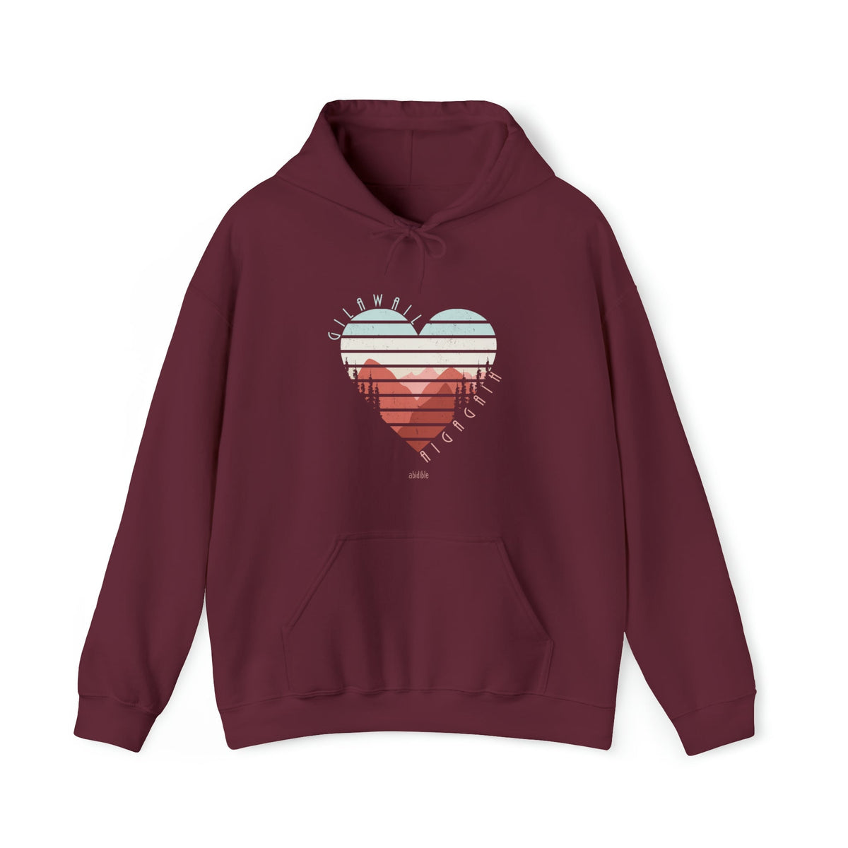 &quot;God is Love&quot; Unisex Heavy Blend™ Hooded Sweatshirt Hoodie Printify Maroon S 
