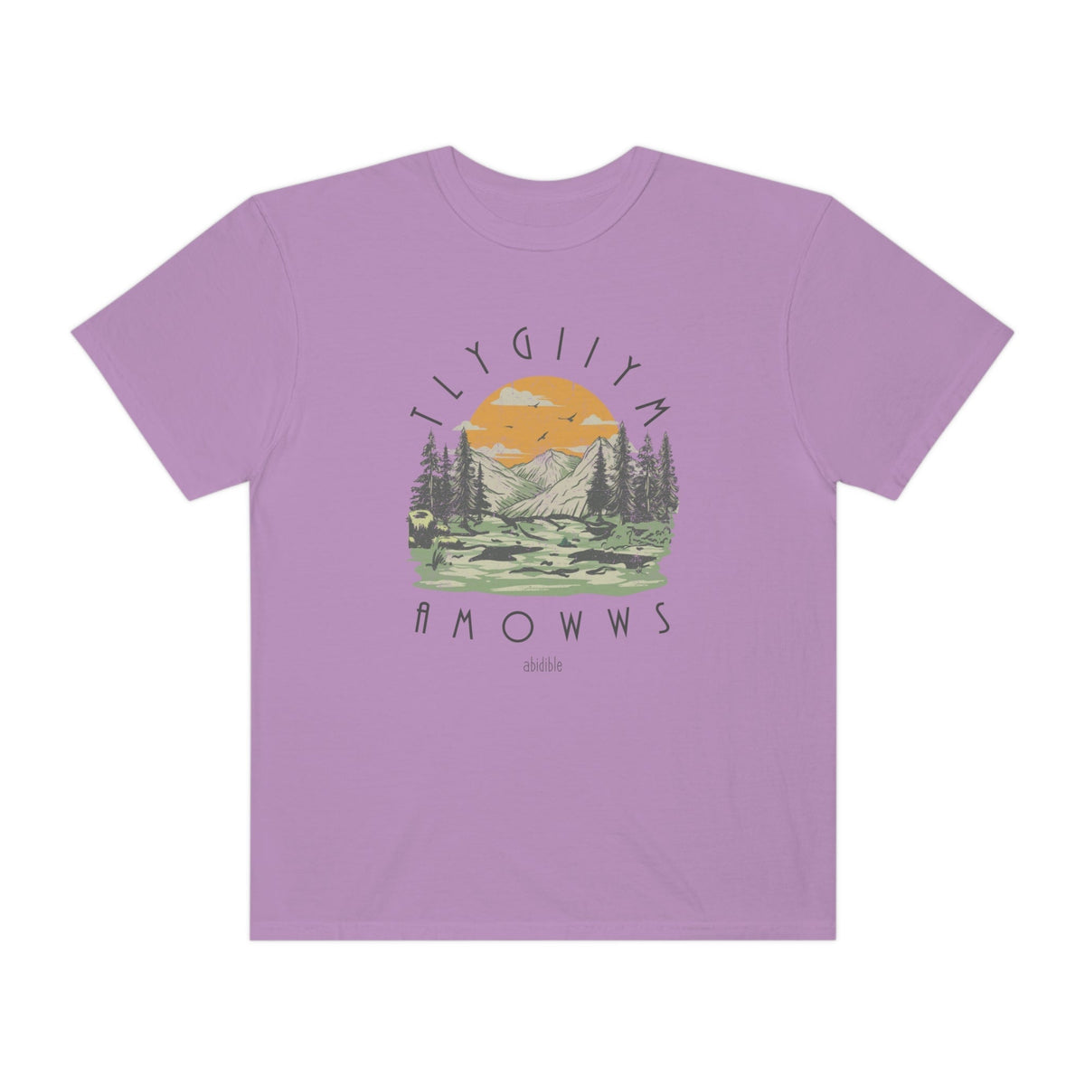 God is Mighty&quot; Unisex Comfort Colors T-Shirt T-Shirt Printify Orchid S 