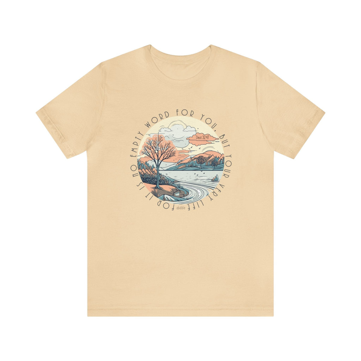 &quot;No Empty Word&quot; Bella + Canvas Unisex Short Sleeve Tee T-Shirt Printify Soft Cream S 