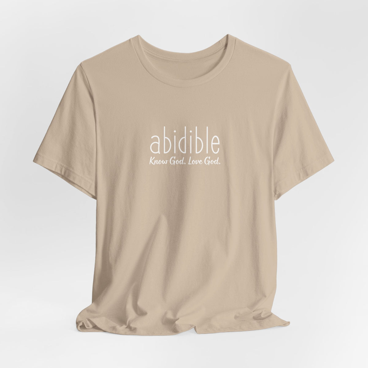 DAY 3 | Abidible &quot;Know God, Love God&quot; Unisex Bella + Canvas™ T-Shirt T-Shirt Printify 