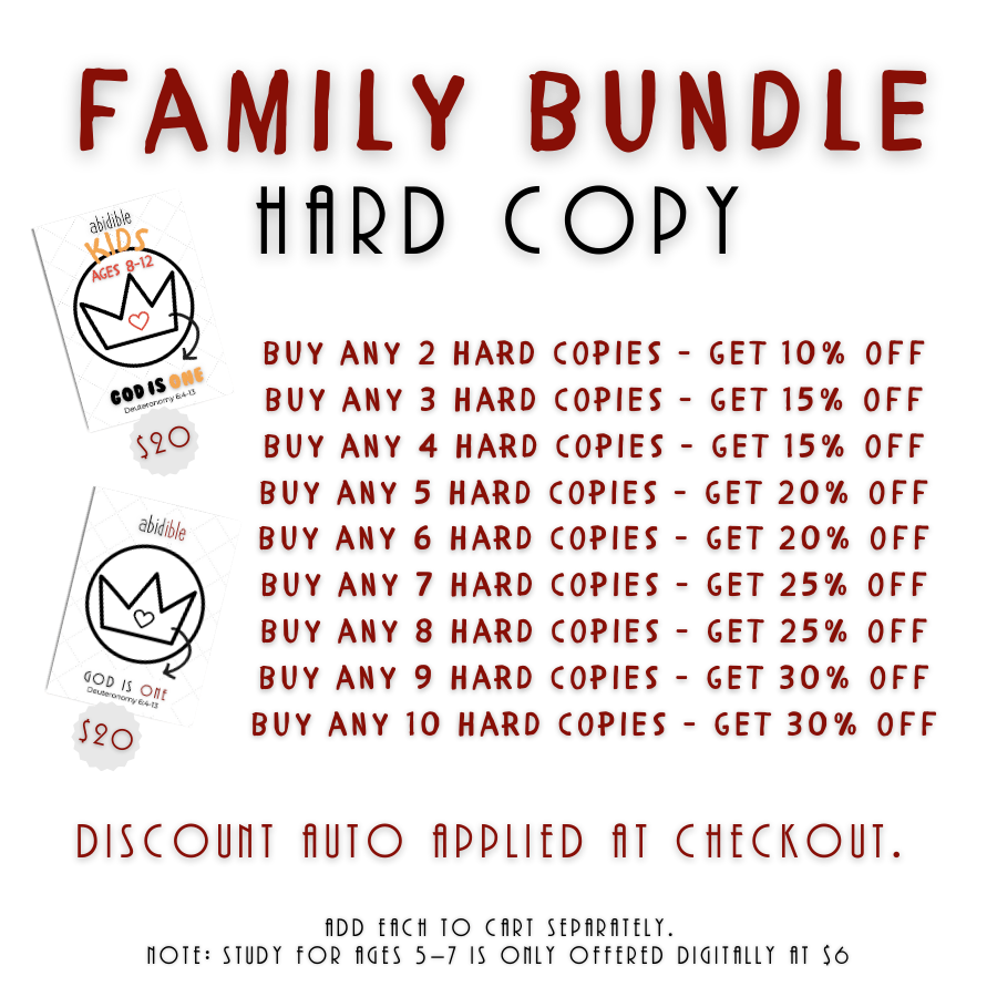 Abidible Kids &quot;God is One&quot; Study Study abidible 