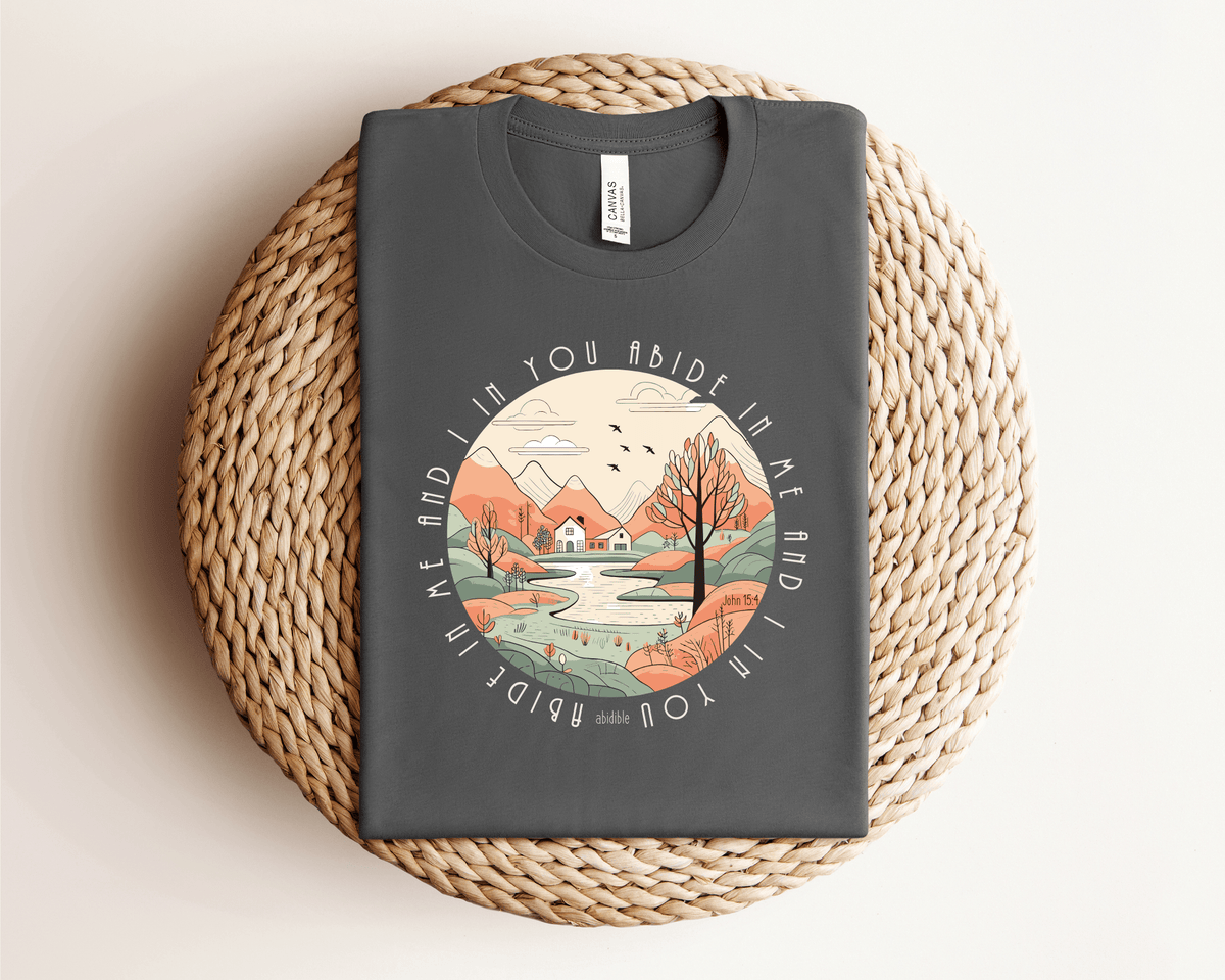 &quot;Abide in Me&quot; Bella + Canvas Unisex Short Sleeve Tee T-Shirt Printify 