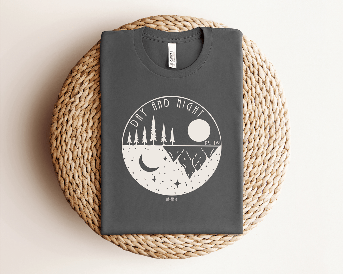 &quot;Day and Night&quot; Bella + Canvas Unisex Short Sleeve Tee T-Shirt Printify 