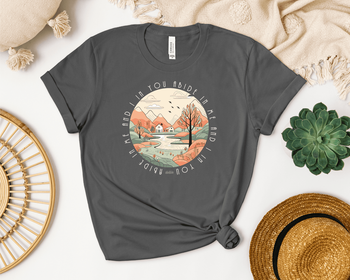 &quot;Abide in Me&quot; Bella + Canvas Unisex Short Sleeve Tee T-Shirt Printify 