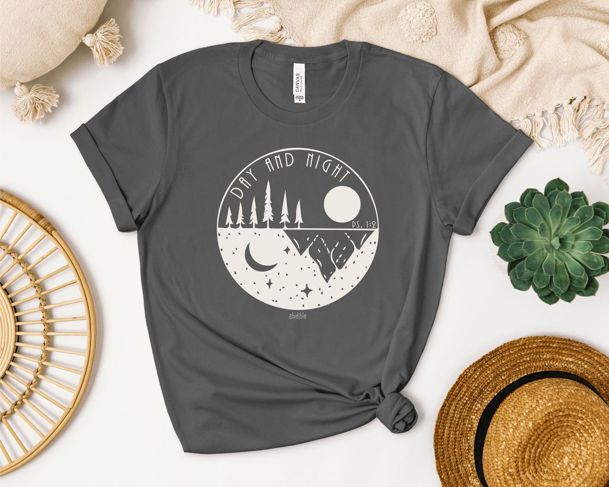 &quot;Day and Night&quot; Bella + Canvas Unisex Short Sleeve Tee T-Shirt Printify 