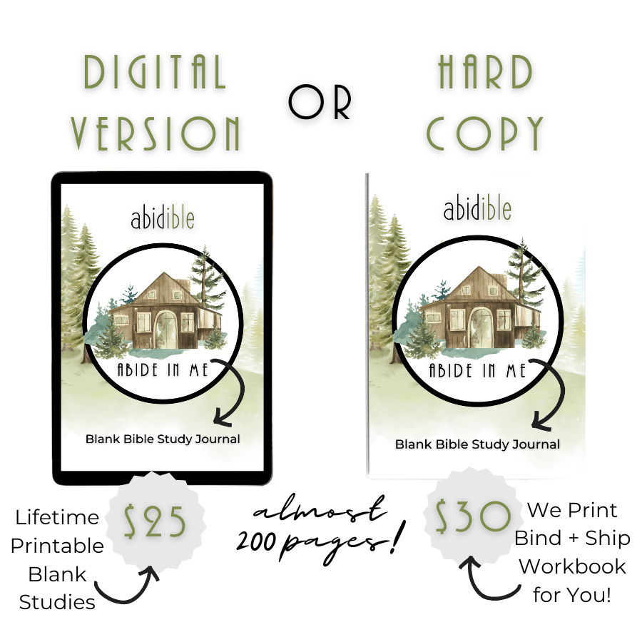 #006 Abidible Blank DIY Bible Study Journal (NEW!) Study abidible 