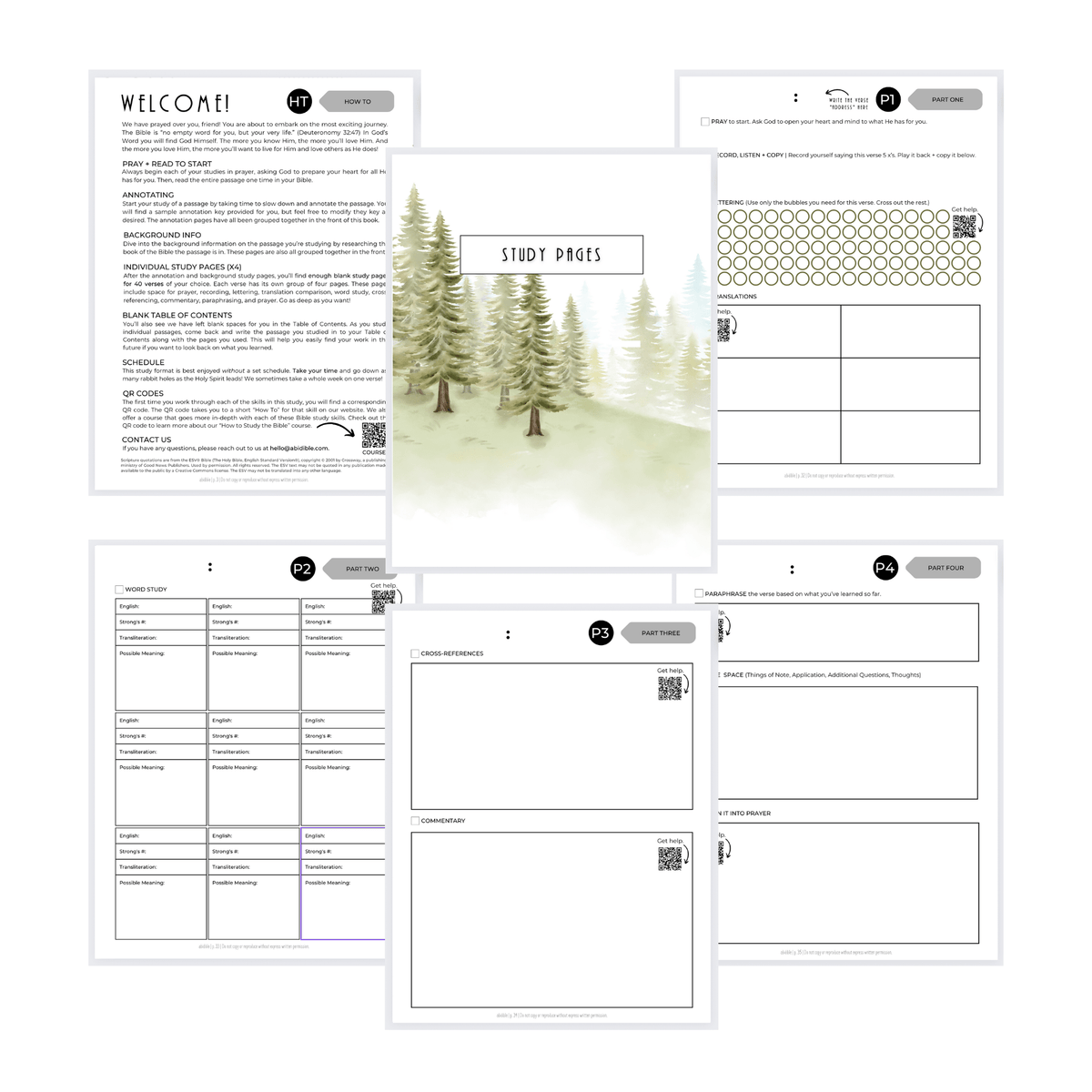 #006 Abidible Blank DIY Bible Study Journal (NEW!) Study abidible 